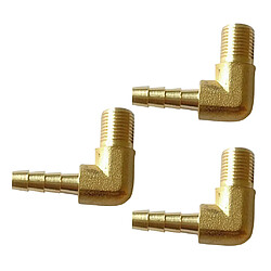 Acheter 3x 1/8 bsp à 6mm en laiton coudé mâle à 90 degrés raccord cannelé