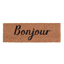 Present Time Paillasson rectangulaire en fibre de coco - 75x26 cm - Marron