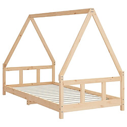 Avis Maison Chic Lit simple Cadre de lit pour enfant,Lit d'Enfant Moderne 90x190 cm Bois de pin massif -MN42976