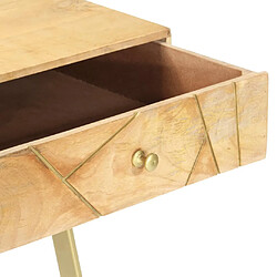 Acheter vidaXL Bureau avec tiroirs 100x55x75 cm bois solide de manguier