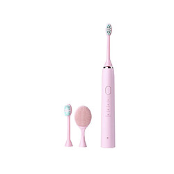 YP Select Brosse à dents électrique rechargeable pour le nettoyage du visage 2 en 1 - Rose