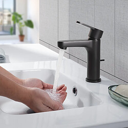 Avis 2PCS Cecipa max Robinet de Lavabo Noir, Robinet de Salle de Bain Avec Vidange Automatique, Mitigeur de lavabo pour Salle de Bain,EU Modèle