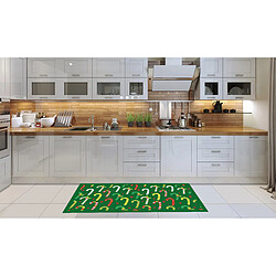 Alter Chemin de cuisine, 100% Made in Italy, Tapis antitache avec impression numérique, Tapis antidérapant et lavable, Modèle de Noël - Caterina, cm 100x52