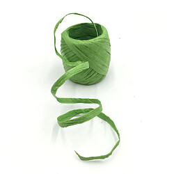 Avis 20m / Rouleau De Papier Raphia Ruban Cadeau Paquet Chaîne Scrapbooking Vert