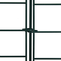 Acheter vidaXL Ensemble de clôture de jardin arquée 77,5x78,5 cm vert