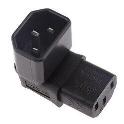 IEC 320 C14 Male à C13 Femelle Adaptateur Convertisseur Fiche Angle Droite pas cher