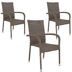 House Nordic 6 Chaises de jardin PORTLAND