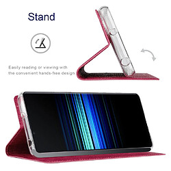 Etui en PU VILI fermeture automatique magnétique avec support et porte-carte pour votre Sony Xperia 5 IV 5G - rose