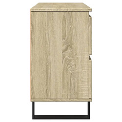 Avis vidaXL Armoire salle de bain chêne sonoma 80x33x60cm bois d'ingénierie