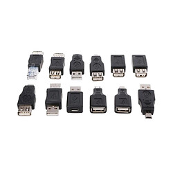 12 PIèces OTG USB 2.0 Adaptateur Micro USB Mini Mâle Vers Femelle