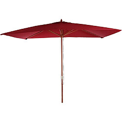 Decoshop26 Parasol de jardin 2x3m polyester/bois 6kg bordeaux 04_0003820