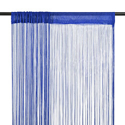 vidaXL Rideau en fils 2 pcs 140 x 250 cm Bleu