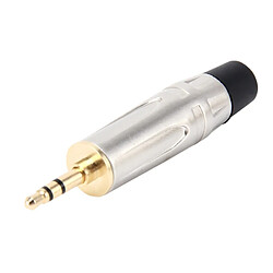 Wewoo Adaptateur Audio or pour DIY Stéréo Casque Écouteur et Réparation Mini Jack 3,5 mm Plug Jack Plaqué