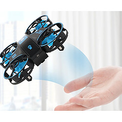 Avis D74 2 Batterie Bleu Mini Drondrone UFO Vol Rotant Drone Drone Pression de l'air Fixe Hauteur Contrôle de la télécommande Toy avec lumière LED