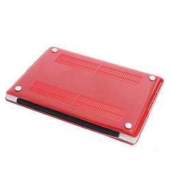 Wewoo Housse Étui rouge pour Macbook Pro Retina 15,4 pouces de protection en cristal dur