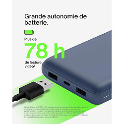 Avis SANAG Batterie Externe Usb-C 20000Mah (Power Bank Puissance De 20K, Entrée Et Sortie Usb-C, 2 Ports Usb-A, Câble Usb-C Vers Usb-A Fourni, Pour Iphone, Galaxy, Pixel, Ipad, Airpods, Etc.) - Bleu