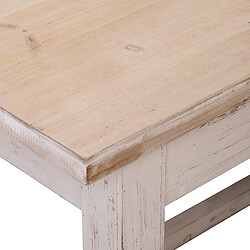 Table Alexandra House Living Blanc 160 x 76 x 80 cm Avec tiroirs pas cher