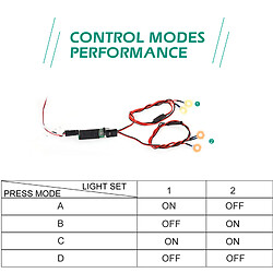 Avis Panneau De Commutation Contrôlé Par Lumière LED Du Récepteur RC Pour Modèle De Camion D'escalade RC Type C