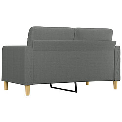 Maison Chic Canapé à 2 places,Sofa de Salon,Canapé droit Gris foncé 140 cm Tissu -GKD431055 pas cher