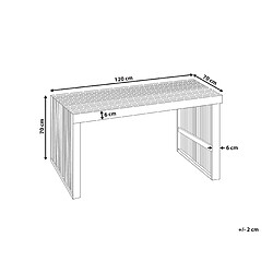 Avis Beliani Table de jardin Bois Bois clair BELLANO