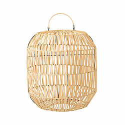 Mes Abat-jour forme cylindre 32x32x49 cm en rotin naturel - LUMEN pas cher