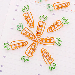 Wewoo 5 PCS Creative Kawaii En Forme De Carotte Métal De Pince-notes Bookmark pas cher