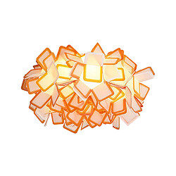 Universal Fleur Plafond LED - Orange Plafonnier LED - Acrylique - 24W - Gradation continue - Orange