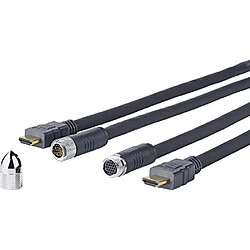 Pro HDMI Cross Wall cable 10M HDMI 2.0 4K - 2K 60Hz Required hole in wall 16mm