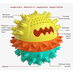 Jouet pour chien, jouet indestructible pour chien, jouet d'occupation pour chien, jouet en caoutchouc durable à mâcher pour chien de petite et moyenne taille.