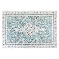 Beliani Tapis en coton vert menthe 160 x 230 cm FULLA