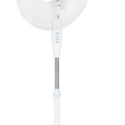 Ventilateur sur Pied Oscillant, 3 Vitesses , Réglable en Hauteur, Tête 42 cm, 50, Blanc, MPM, MWP-17