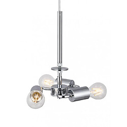 Acheter Luminaire Center Suspension Baymont Chrome poli 3 ampoules 34cm