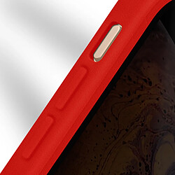 Avizar Coque 360° pour iPhone XS Max Dos Rigide Protection Écran Souple Contour rouge pas cher