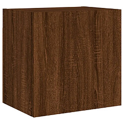 vidaXL Meuble TV mural chêne marron 40,5x30x40 cm bois d'ingénierie