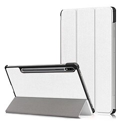 Xeptio Etui Samsung Galaxy TAB S9 FE+ (S9 FE PLUS) blanc - Housse coque de protection - Accessoires pochette cover case