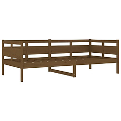 Acheter Maison Chic Lit de jour, Lit de repos pour Salon Chambre,Canapé-lit,Lit d'invité marron miel bois de pin massif 90x200 cm -MN14836