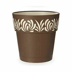 Pot auto-arrosant Stefanplast Gaia Marron Plastique 29 x 29 x 29 cm (6 Unités)