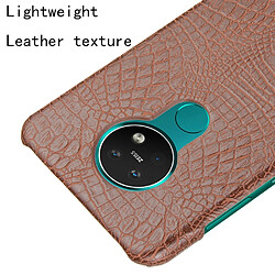 Acheter Wewoo Coque Rigide Pour Nokia 7.2 / 6.2 antichoc Crocodile Texture PC + Etui en PU Marron