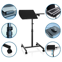 Acheter Hjh Office Table haute/Support ordinateur portable à rouleaux VM-SL noir