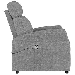 Acheter vidaXL Fauteuil Gris clair Tissu