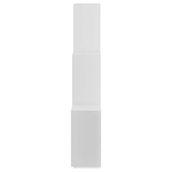 Acheter vidaXL Étagère murale cube Blanc 78x15x93 cm Bois d’ingénierie