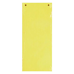 Exacompta Paquet 100 fiches intercalaires horizontales unies perforées Forever - 105x240mm - Jaune - Lot de 7