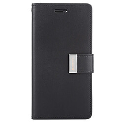 Wewoo Coque Pour iPhone 11 Pro RICH DIARY Étui en cuir avec rabat Texture de porte-carte et emplacements cartes Noir