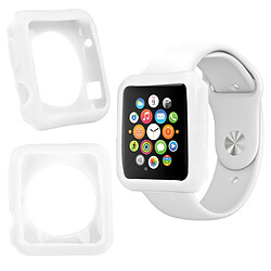 Duragadget Coque de protection BLANC pour Apple Watch (iWatch) montre écran 38mm