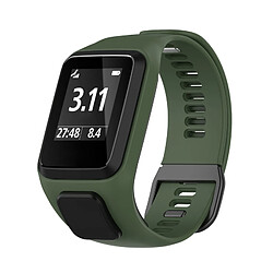 Avis Bracelet de montre Accessoires montre connecté pour Tomtom4 - Vert foncé