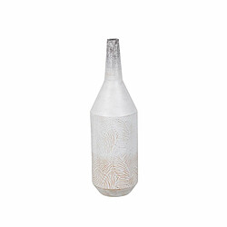 BigBuy Home Vase Blanc Fer 15 x 15 x 50,5 cm