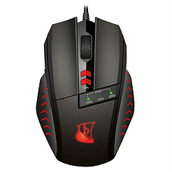 Innelec Souris gamer Drakkar Runemaster Evo - Optique - Rétro éclairée rouge - 2500 dpi - 7 boutons