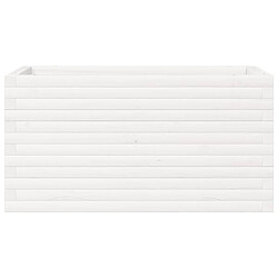 Acheter vidaXL Jardinière blanc 90x40x45,5 cm bois de pin massif