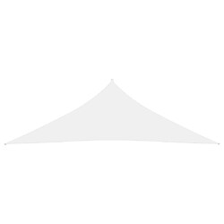 Helloshop26 Voile d'ombrage parasol tissu oxford triangulaire 2,5 x 2,5 x 3,5 m blanc 02_0009797