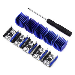 Acheter Module de conducteur de moteur pas à pas de 5pcs TMC2208 V1.2 avec le tournevis de radiateur thermique pour l'imprimante 3D1815